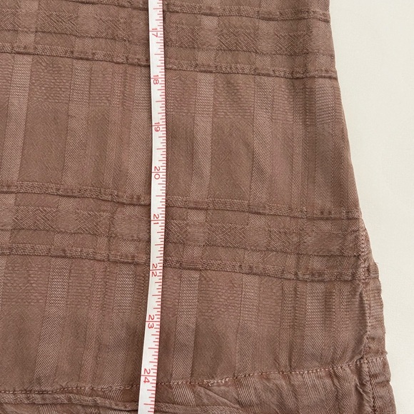 Democracy Sleeveless Brown Top Textured Tencel Size P Runs Large Loose Fit - Picture 8 of 10